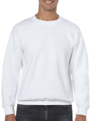 Gildan Uniszex Pulóver Hosszú ujjú Gildan Heavy Blend Adult Crewneck Sweat - 5XL, Fehér