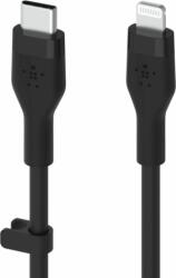 Belkin Flex Lightning apa - USB-C apa Adat- és töltőkábel - Fekete (1m) (CAA009BT1MBK)
