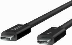 Belkin Thunderbolt 4 USB-C apa - USB-C apa Adat és töltőkábel - Fekete (0, 8m) (INZ002BT2MBK)
