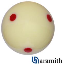 Aramith Bila alba Super Aramith PRO-CUP 6 puncte rosii 57, 2mm (GCBPR05726PRGBLI2)