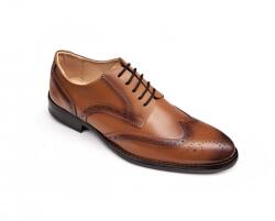 Lucianis style Pantofi barbati eleganti, din piele naturala, MARO CONIAC, CIUCALETI SHOES (TEST66)