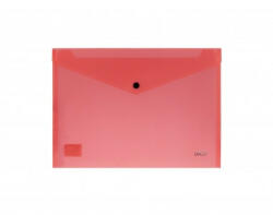 Daco Mapa plastic plic cu capsa A4 DACO MP120NP, Portocaliu neon (MP120NP)