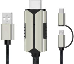 Thunder Germany CDP-28, Micro-USB/USB-C - HDMI átalakító (2m kábel) - mkaudio
