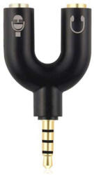 Thunder Audio Thunder Germany 4P3, 3, 5mm Jack headset átalakító (2x3Pin anya, 1x4Pin apa)