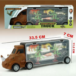 Magic Toys Rinocérosz Szafari szállító teherautó 33cm (MKO548723) - jatekshop