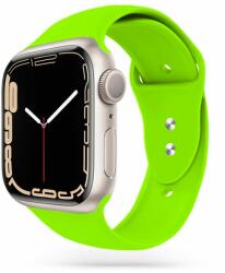 Apple Watch Series 4/5/6/7/8/9/Ultra/SE (42 / 44 / 45 / 49 mm) okosóra szíj - TECH-PROTECT ICONBAND Lime szilikon szíj