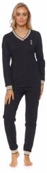 DN Nightwear Queen Crown női pizsama, fekete, S
