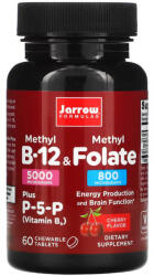 Jarrow Formulas Methyl B-12 5000 mcg Methyl Folate, Jarrow Formulas, 60 drajeuri