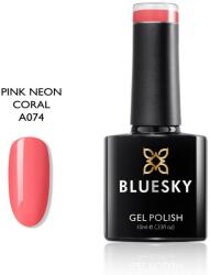 Bluesky A074 Pink Neon Coral élénk korall színű géllakk