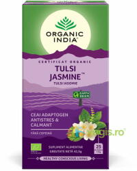 Organic India Ceai Tulsi (Busuioc Sfant) cu Iasomie Ecologic/Bio 25dz