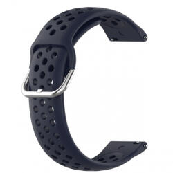 BSTRAP Silicone Dots curea pentru Samsung Galaxy Watch 3 41mm, navy blue (SSG013C07)