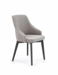 Scaun Bucatarie Si Dining Toledo 2 Catifea Gri/ Negru Solo 265 - divahome - 610,00 RON