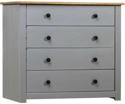 vidaXL Dulap lateral, gri, 80 x 40 x 73 cm, gama pin de Panama (282659) Comoda