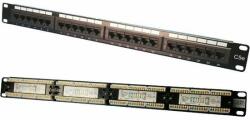 LogiLink Patch panel Logilink NP0027 24 porturi, UTP, Cat5e, 1U pentru rack 19″, Negru (NP0027)