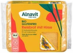 Alnavit Paine cu orez si mei fara gluten, bio, 375g Alnavit - supermarketpentrutine