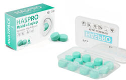 Haspro Dopuri de urechi din silicon HASPRO 6P, mentol
