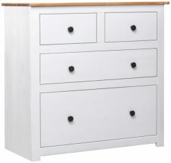 vidaXL Servantă, alb, 80 x 40 x 83 cm, lemn de pin, gama Panama (282657) Comoda
