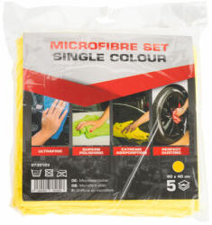 Vopsele Si Accesorii Set 5 lavete galbene SERWO, microfibra, 310gsm, 40x40cm (0730102SRW)