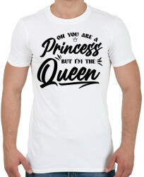 printfashion I'm the Queen - Férfi póló - Fehér (7522667)