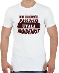 printfashion Utálj mindenkit - Férfi póló - Fehér (7519134)