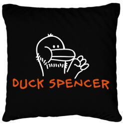 printfashion Duck (Bud) Spencer - Párnahuzat, Díszpárnahuzat - Fekete (7578972)