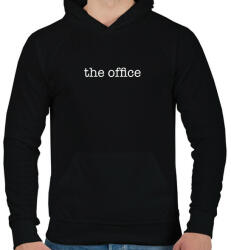 printfashion The Office sorozat - Fehér - Férfi kapucnis pulóver - Fekete (7503902)