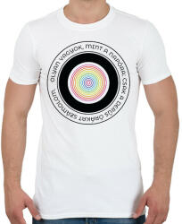 printfashion Mint a napóra - Férfi póló - Fehér (7545908)