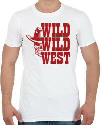 printfashion Wild wild west - Férfi póló - Fehér (7507387)