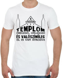 printfashion A testem egy templom - Férfi póló - Fehér (7521173)