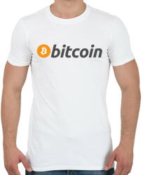 printfashion bitcoin logo - Férfi póló - Fehér (4735963)