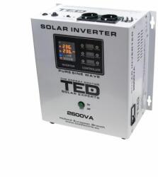TED Electric Invertor solar TED Electric de la 24V la 230V 2600VA/1800W unda sinusoidala pura (A0061549 Invertor solar 2600VA/1800W TED000293)