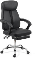  Scaun pentru birou din piele ecologica si suport pentru picioare OFF 321 negru