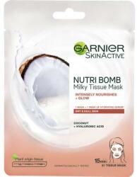 Garnier Mască din țesătură pentru față Coconut and Hyaluronic Acid - Garnier SkinActive Nutri Bomb Coconut and Hyaluronic Acid Tissue Mask 28 g Masca de fata