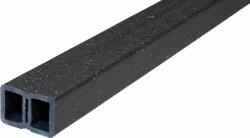 Holver Structura pentru terase, WPC, dimensiune 40 x 60 mm, lungime 4 m, culoare neagra
