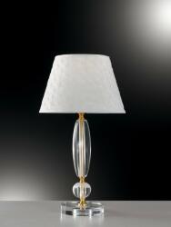 F.A.N. Europe Lighting I-EPOQUE/LG1 | Epoque Faneurope asztali lámpa Luce Ambiente Design 56cm kapcsoló 1x E27 arany, átlátszó, fehér (I-EPOQUE/LG1)