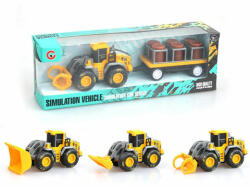 Magic Toys Engineering Truck: Traktor olajoshordókkal és utánfutóval 24cm (MKO428465)