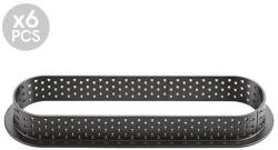 Silikomart Rame Termoplastic Microforate 14.6 x 3.5 x H 2 cm, Ovale set 6 bucati (52.287.20.0165)