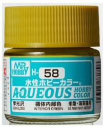 Mr. Hobby Aqueous Hobby Color Paint (10 ml) Interior Green H-058