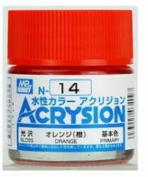 Mr. Hobby Acrysion Paint N-014 Orange (10ml)
