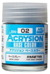 Mr. Hobby Acrysion Base Color Paint (18 ml) Base Grey BN-02
