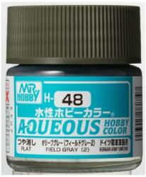 Mr. Hobby Aqueous Hobby Color Paint (10 ml) Field Gray (2) H-048