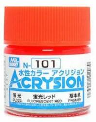 Mr. Hobby Acrysion Paint N-101 Fluorescent Red (10ml)