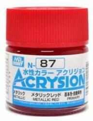 Mr. Hobby Acrysion Paint N-087 Metallic Red (10ml)