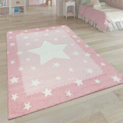  Csillag mintás rózsaszín szőnyeg, 120×170-es méretben (44844)