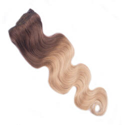 HairExtensionShop Csatos Hullámos Emberi Póthaj Ombre Színben 50cm Body Wave (Szín #OMBRE) (RCBW50OM)