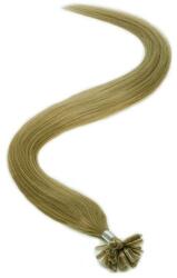 HairExtensionShop Keratinos U-TIP Emberi Póthaj Standard Hőillesztéshez Középszőke 60cm (Szín #14) (RUT6014)