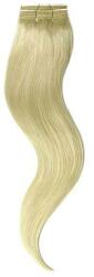 HairExtensionShop Tresszelt Emberi Póthaj Standard Platinaszőke Színben 50cm (Weft Haj #613) (RW50613)