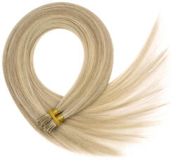 HairExtensionShop Keratinos I-TIP Emberi Póthaj Standard Mikró Gyűrűzéshez Mézszőke 50cm (Szín #22) (RIT5022)