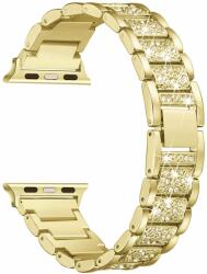 Loomax Curea metalica pentru Apple Watch Loomax, bratara compatibila cu Apple Watch 6/5/4/3/2/1, 38 / 40 mm gold, 33-3329 (33-3329)