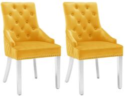 vidaXL 2 db bársony étkezőszék (337020/24/26)